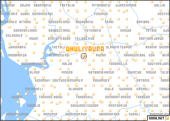 map of Dhuliyāura