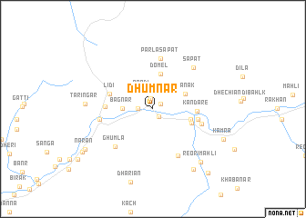 map of Dhumnār