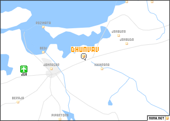 map of Dhunvāv