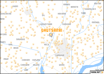 map of Dhut Sarāi