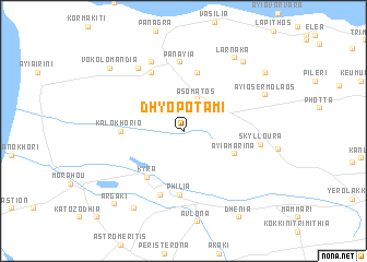 map of Dhyo Potami