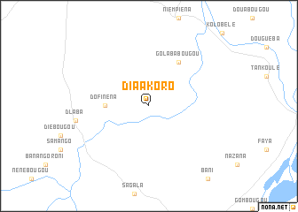 map of Diaakoro
