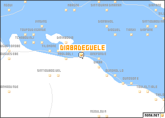 map of Diaba Déguélé