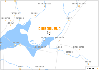 map of Diabaguéla