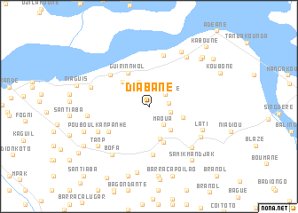 map of Diabane