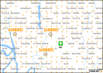 map of Diābāri