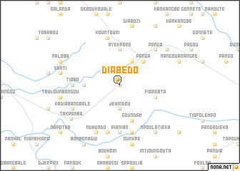 map of Diabédo