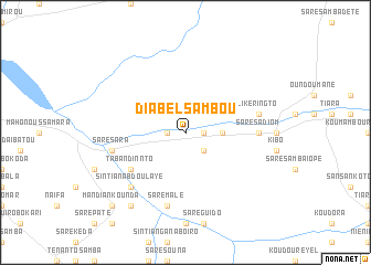 map of Diabel Sambou