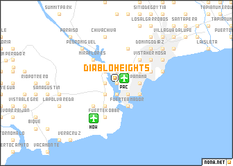 map of Diablo Heights