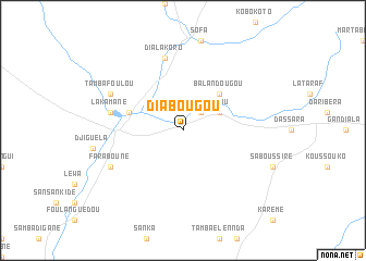 map of Diabougou