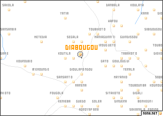 map of Diabougou
