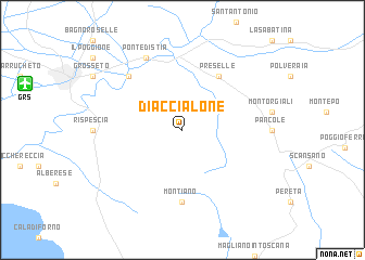 map of Diaccialone