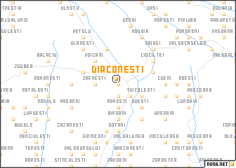 map of Diaconeşti