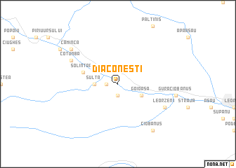 map of Diaconeşti