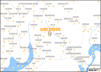 map of Diacopère