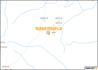 map of Diadéinoufla