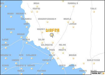 map of Diafra