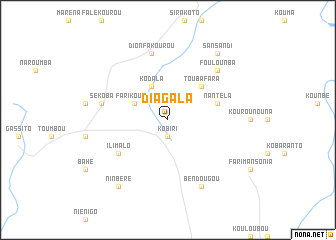 map of Diagala