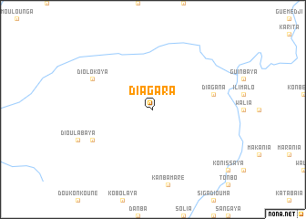 map of Diagara