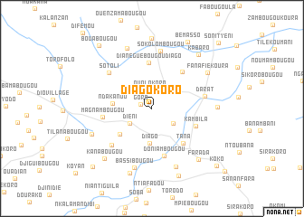 map of Diago Koro