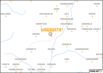 map of Diagounté