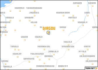 map of Diagou