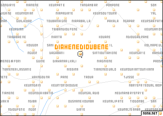 map of Diahène Dioubène