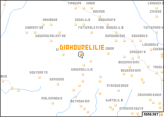 map of Diahourélilié