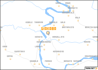 map of Diakaba