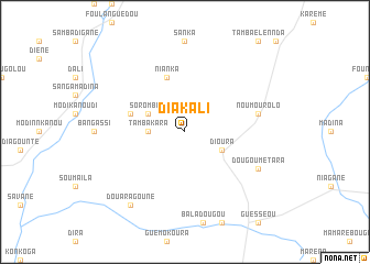 map of Diakali