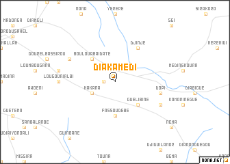 map of Diakamédi