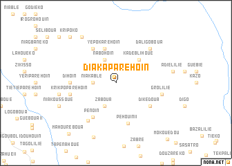 map of Diakaparéhoin