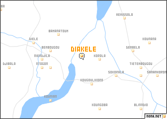 map of Diakélé