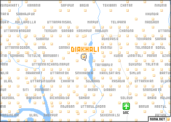 map of Diakhāli