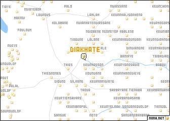 map of Diakhaté