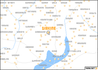 map of Diakine