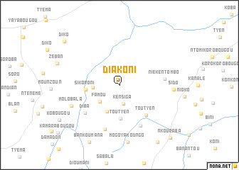 map of Diakoni