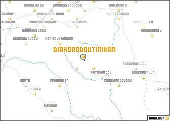 map of Diakorodou Tinikan