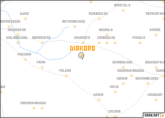 map of Diakoro