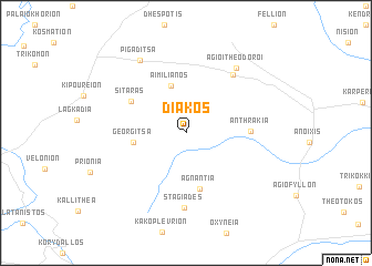 map of Diákos