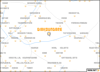 map of Diakoundaré