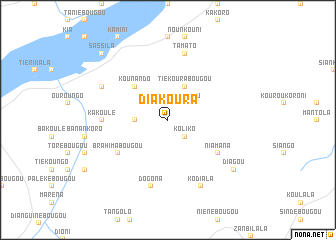 map of Diakoura