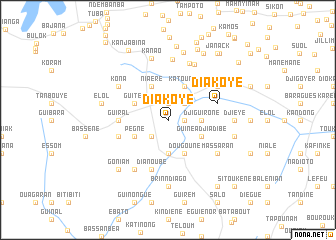 map of Diakoye