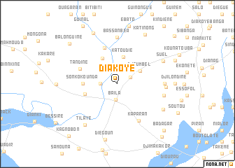 map of Diakoye