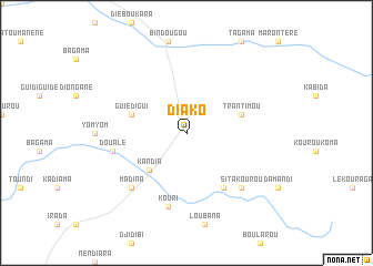 map of Diako