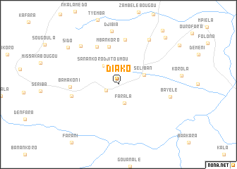 map of Diako