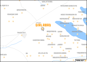 map of Dīālābād