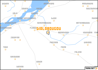 map of Dialabougou