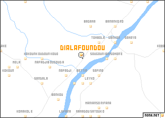 map of Dialafoundou