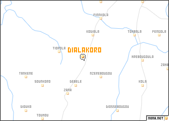 map of Dialakoro